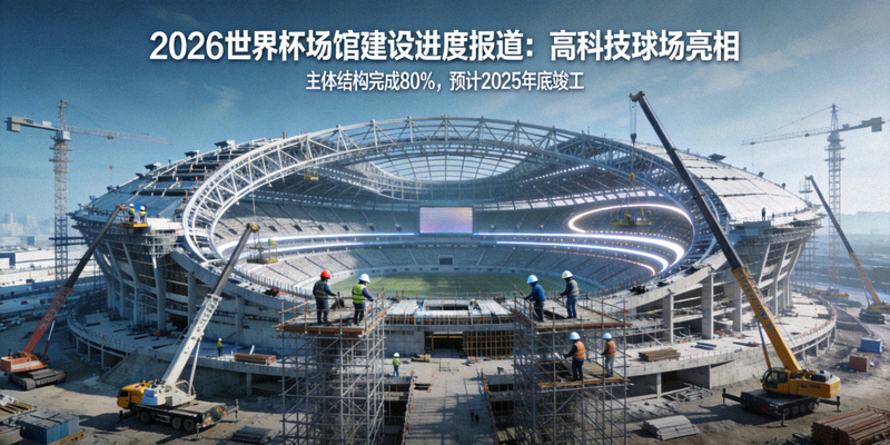2026世界杯场馆建设进度报道：高科技球场亮相